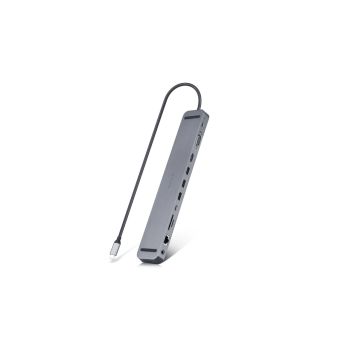 Adapter USB-C REAL-EL CQ-1000 Space Grey