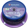 DVD+R DL VERBATIM 8.5 GB 8x Spindle 25  szt.