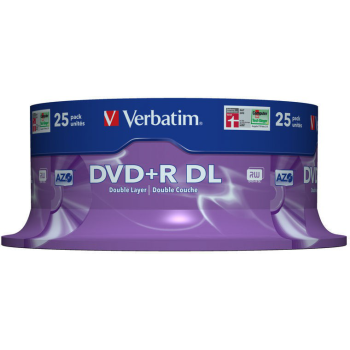 DVD+R DL VERBATIM 8.5 GB 8x Spindle 25  szt.-16690