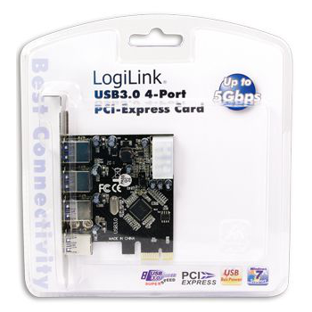 Kontroler LOGILINK USB3.0 4-Port PCI-Express Card PC0057 4x USB 3.0-1949