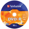 DVD-R VERBATIM 4.7 GB 16x Spindle 10  szt.