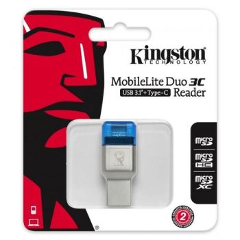 Czytnik kart pamięci KINGSTON USB 3.1 Typ C FCR-ML3C-27237