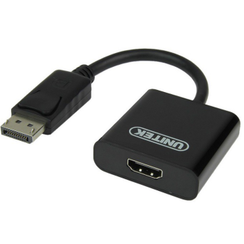 Adapter UNITEK DisplayPort (M) - HDMI (F) USB - HDMI Y-5118DA