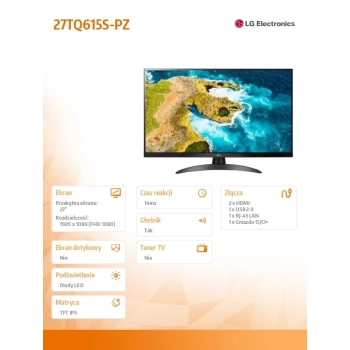 Monitor LG 27TQ615S-PZ (27