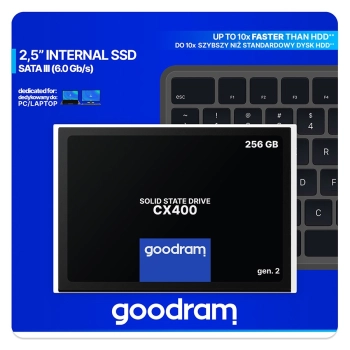 Dysk SSD GOODRAM SSDPR-CX400-256-G2 (2.5” /256 GB )