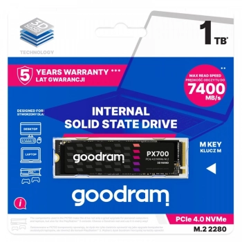 Dysk SSD GOODRAM PX700 1 TB (M.2 2280” /1TB )