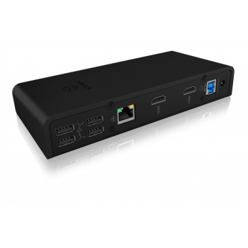 ICY BOX IB-DK2251AC Czarny USB Typ C-30124