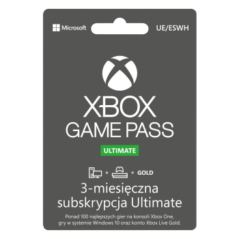 Subskrypcja ESD Game Pass Ultimate Retail 3M QHX-00006