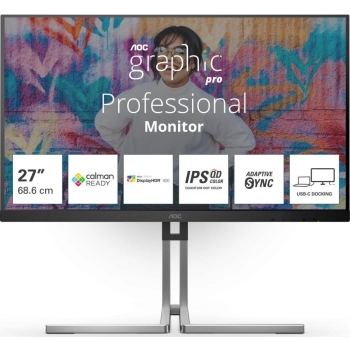 Monitor AOC Q27U3CV (27" /IPS /75Hz /2560 x 1440 /Czarno-szary)