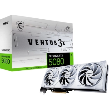 Karta graficzna MSI GeForce RTX 5080 Ventus 3X OC White 16GB GDDR7 DLSS4 (RTX 5080 16G VENTUS 3X OC WHITE)