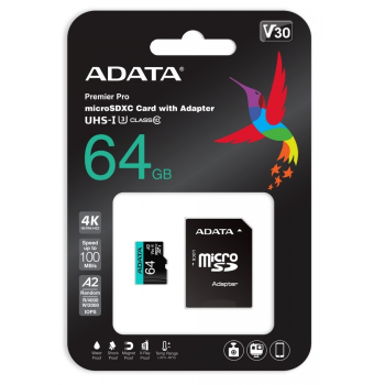 Karta pamięci A-DATA 64 GB Adapter