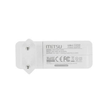 Zasilacz Mitsu 140W USB type C USB-C (white)-355145