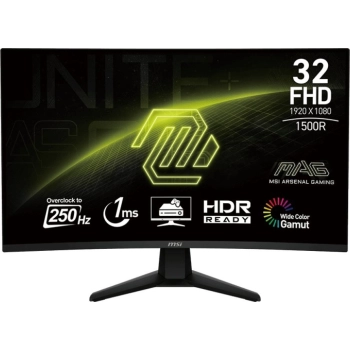 Monitor MSI MAG 32C6X (31.5" /VA /250Hz /1920 x 1080 /Czarny)