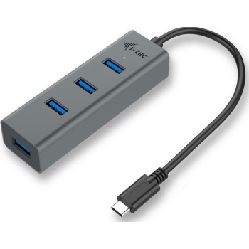 USB-C Metal 4-portowy HUB USB 3.0 4x USB 3.0