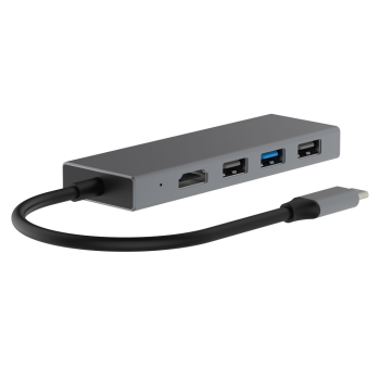 Adapter HUB USB C 7w1 - HDMI, USBx3, PD, SD/TF-67818