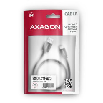 Kabel USB AXAGON microUSB typ B 2-96800